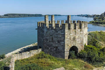 Fototapeta premium Ruins of Smederevo Fortress in town of Smederevo, Serbia