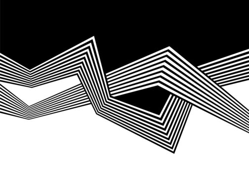 The transition from black to white with parallel broken lines. Vector background