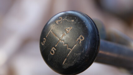 Close up of a ols toyota gear box