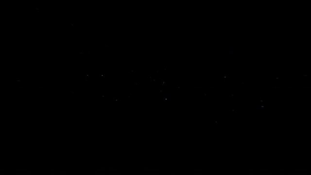 Beautiful Snow Explosion on Black Background and Green Screen. Abstract Snow Exploding Close-up 3d Animation. 4k Ultra HD 3840x2160