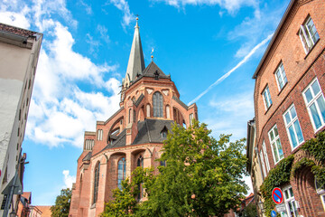 Fototapeta na wymiar St. Nicolai Church Luneburg (in german Lüneburg) Lower Saxony (in german Niedersachsen) Germany