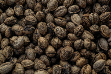 Lots of nuts in the basket.