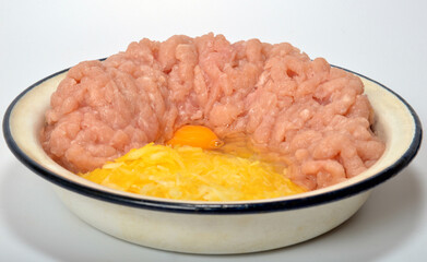 Turkey mince preform for cutlets