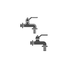 Faucet, tap, spigot, icon design