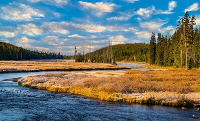 Lewis River in Yellowstone NP