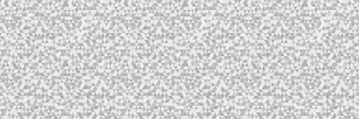 Geometric pattern from triangles. Seamless triangle background. Web banner. Black and white wallpaper