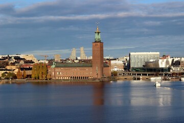 City Hall, Stockholm, viewed from Monteliusvägen.