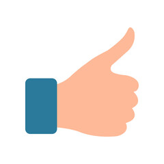 thumbs up - color vector icon 