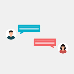 Message Icon. Mobile phone  chat sign vector