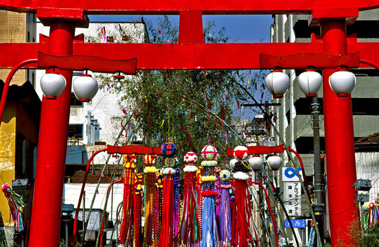 Festival das Estrelas no bairro Liberdade. S&atilde;o Paulo. Brasil.
