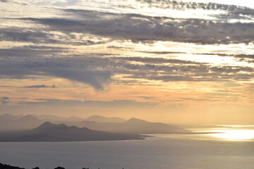 sunset where the sky has a life of its own