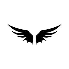 Wing Logo Vector Design for Company, Tattoo, etc