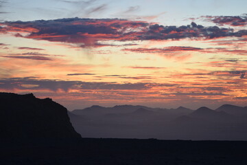 sunset where the sky has a life of its own