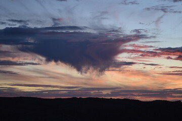 sunset where the sky has a life of its own