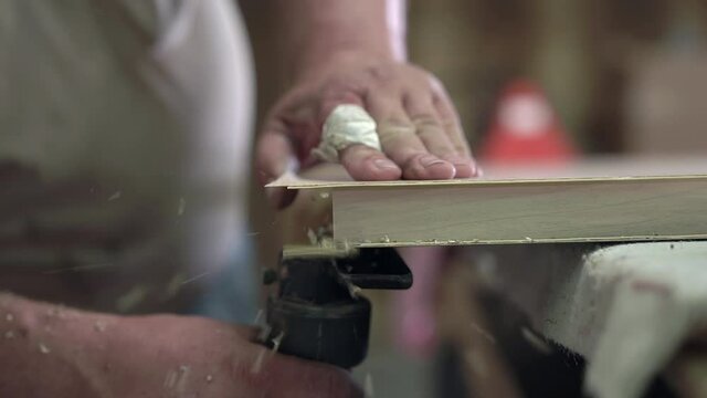 Woodworking Router Slow Motion