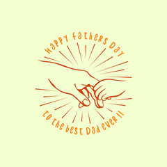 Father's Day Design illustration Template Vector Eps 10