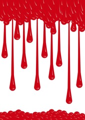 red paint splash