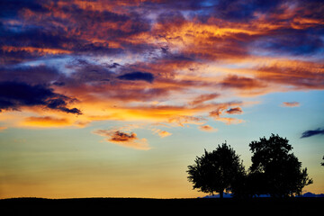 A beautiful colorful twilight