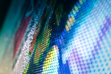 CloseUp LED blurred screen. LED soft focus background. abstract background ideal for design.