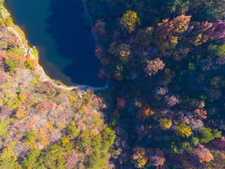 Late, autumn, scenery, of, Qingliangzhai, Scenic, Area, in, Wuhan, Hubei