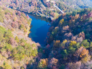 Late, autumn, scenery, of, Qingliangzhai, Scenic, Area, in, Wuhan, Hubei