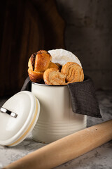
Delicious freshly baked artisan bread