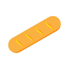 Bread icon design isolated on white background. vector illustration