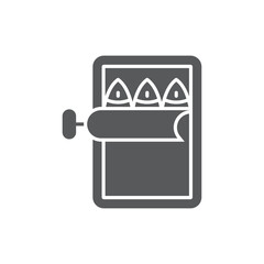 Fish food can icon, color, line, outline vector sign, linear style pictogram isolated on white. Symbol, logo illustration. Editable stroke. Pixel perfect