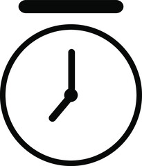 clock Icon Vector Sign or Symbol