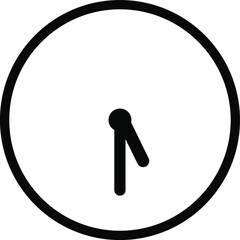 clock Icon Vector Sign or Symbol