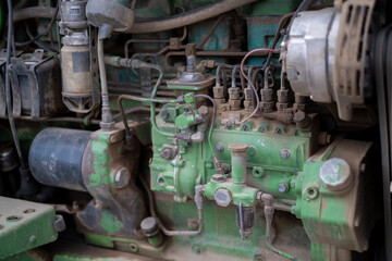 Obraz premium Farm equipment engine