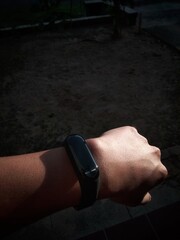 Fototapeta premium mi band is a simple and cool watch shape