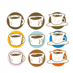 コーヒーカップ　アイコン　