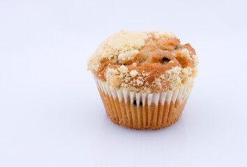 Blueberry Muffin isolated on white