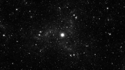 3D illustration of abstract fractal looks like galaxies