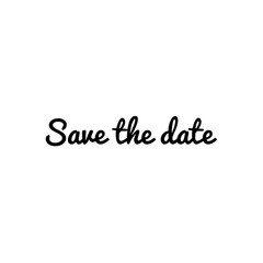 ''Save the date'' Lettering