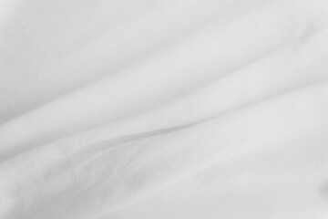Fototapeta premium White rippled cotton fabric texture background