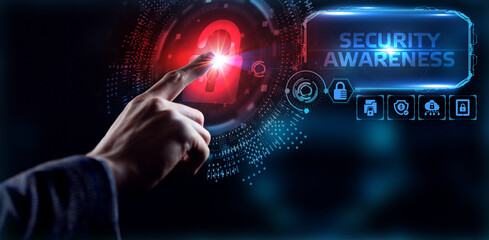 Cyber security data protection business technology privacy concept. Security Awareness