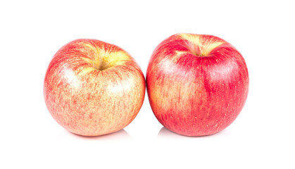 Fototapeta na wymiar apple fruit closeup isolated on white background