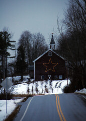 Country road in Winter.