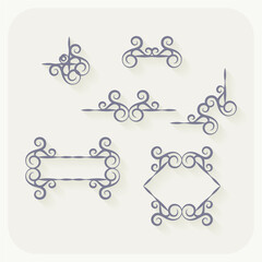 ornamental elements collection