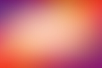 Colorful blurred purple and orange background with abstract smooth texture gradient and dark border with yellow center in dramatic bold and bright ccolors