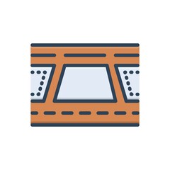 Color illustration icon for plot