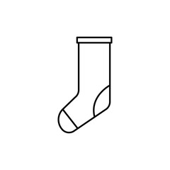 Winter socks line icon. winter symbol. simple design editable. design vector illustration