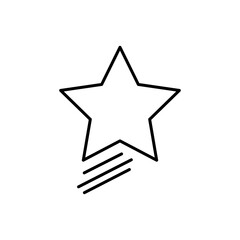 Star line icon. simple design editable. design vector illustration