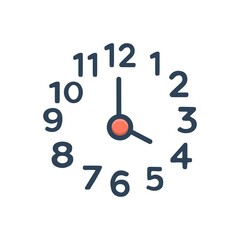 Color illustration icon for four