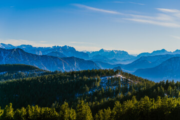 mountain landscape in autumn in Berchtesgadener Land Germany