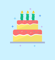 Birthday Cake Vector 