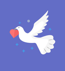 Fototapeta premium Cartoon Love Bird 