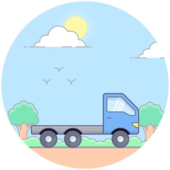 Obraz premium Delivery Cargo Truck 